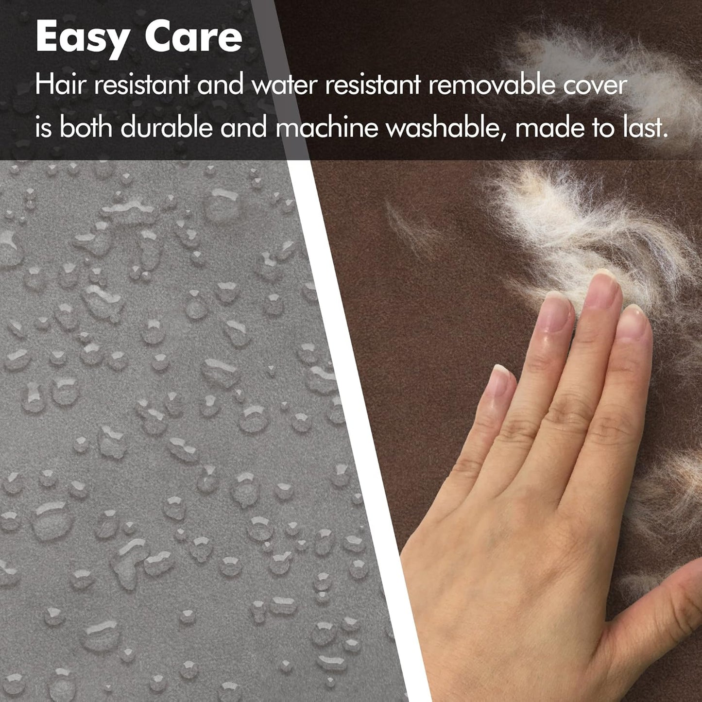 Orthopedic Dog Bed Lounge Sofa Removable Cover 100% Suede Mattress Memory-Foam with Bolster Rim Premium Prestige Edition